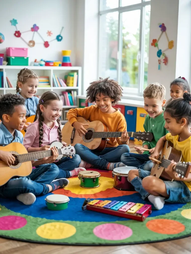 musicoterapia, la musica y las emociones, creatividad en niños, musica y niños, libertad expresiva niño, expresarse con musica, expresarse con el arte, tocar instrumentos, Arteterapia Infantil